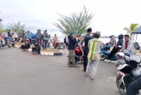 Puluhan Pedagang yang ingin mengais rezeki di Pesta Rakyat Pemrov Kepri